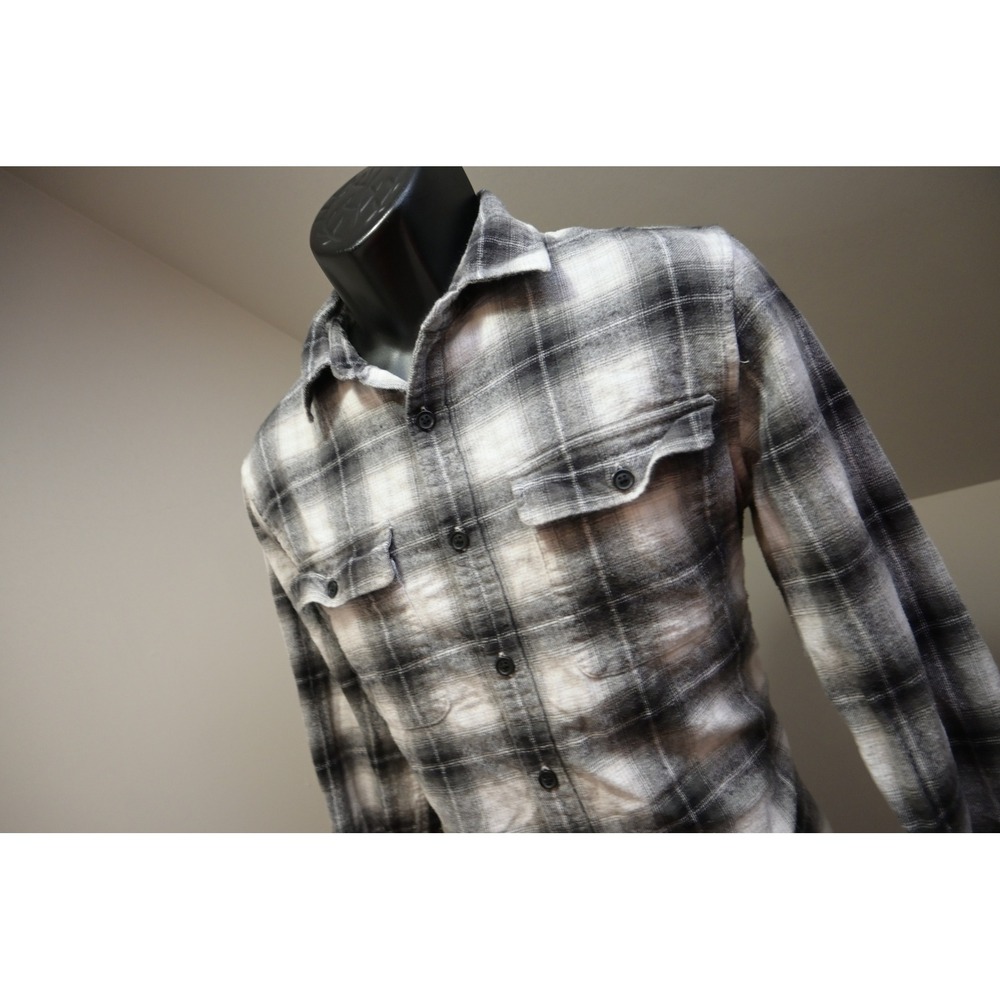 Lucky Brand Button Down Flannel Shirt Men Small Plaid Classic Fit Excellent